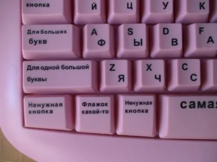 Клавіатура для блондинок, гіпертаблоід редактора удікова