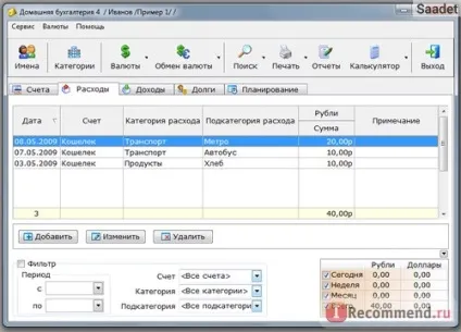 Комп'ютерна програма домашня бухгалтерія - «вас зачепила криза ні на що не вистачає грошей як