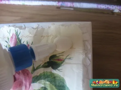 Коробочка для чайних пакетиків в техніці декупаж (шкатулки) Коробочка для чайних пакетиків в техніці декупаж