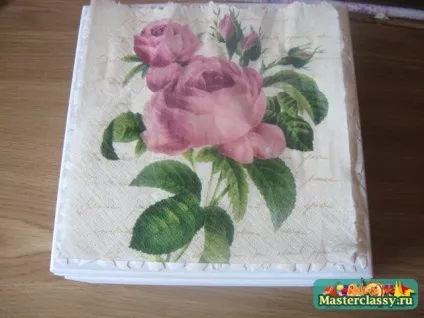 Коробочка для чайних пакетиків в техніці декупаж (роботи) Коробочка для чайних пакетиків в техніці декупаж