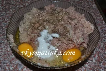 Котлети з індички і курки - рецепт з фото (курки) Котлети з індички і курки - рецепт з фото