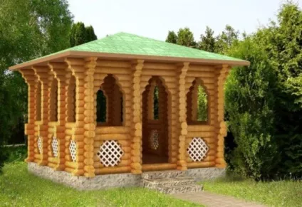 Красиві альтанки з оциліндрованих колод своїми руками, фото, відео, етапи та вартість (альтанки) Красиві альтанки з оциліндрованих колод своїми руками, фото, відео, етапи та вартість