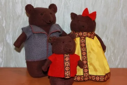 Ляльки своїми руками для настільного театру «три ведмедя» (своїми) Ляльки своїми руками для настільного театру «три ведмедя»