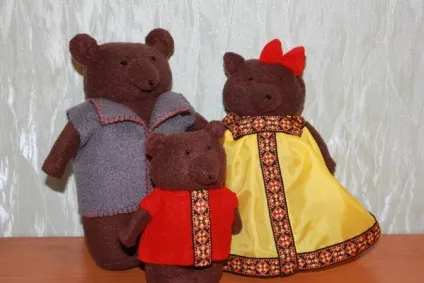 Ляльки своїми руками для настільного театру «три ведмедя» (настільного) Ляльки своїми руками для настільного театру «три ведмедя»