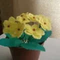 Фіалки з холодного фарфору 2