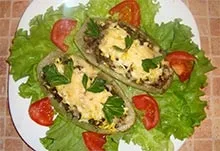 Фаршировані кабачки в духовці - рецепт з покроковими фото