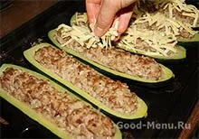 Фаршировані кабачки в духовці - рецепт з покроковими фото