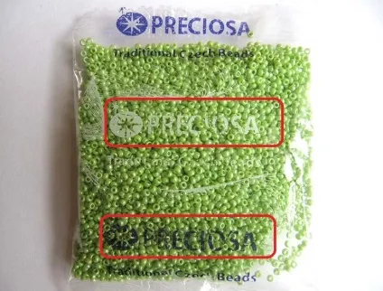 Чеський бісер preciosa 1 і 2 сорт