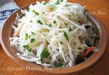 Квашена капуста швидкого приготування - рецепт з покроковими фото