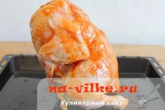Курка на банці з водою в духовці - покроковий рецепт приготування (водою) Курка на банці з водою в духовці - покроковий рецепт приготування