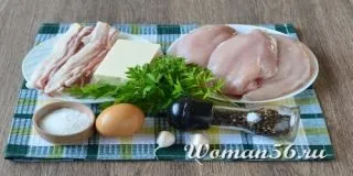 Курячі рулетики з сиром в беконі - рецепт з фото (кулінарні рецепти) Курячі рулетики з сиром в беконі - рецепт з фото