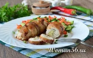 Курячі рулетики з сиром в беконі - рецепт з фото (форуми Мелітополь) Курячі рулетики з сиром в беконі - рецепт з фото