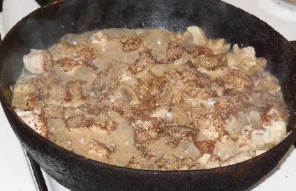 Курка тушкована з грибами або як приготувати рагу з курки - покроковий рецепт з фото (грибами) Курка тушкована з грибами або як приготувати рагу з курки - покроковий рецепт з фото