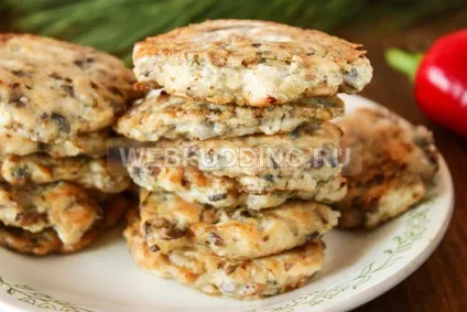 Курячі котлети з грибами, як приготувати на (курячі) Курячі котлети з грибами, як приготувати на