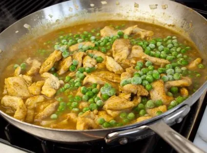 Шматочки курки в сметанному соусі - покроковий рецепт з фото на (приготування їжі) Шматочки курки в сметанному соусі - покроковий рецепт з фото на