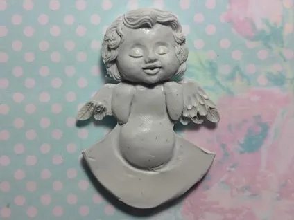 Ліпимо милого хлопчика-ангела - ярмарок майстрів - ручна робота, handmade (кулон) Ліпимо милого хлопчика-ангела - ярмарок майстрів - ручна робота, handmade