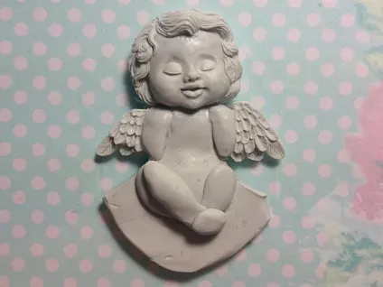 Ліпимо милого хлопчика-ангела - ярмарок майстрів - ручна робота, handmade (брошка) Ліпимо милого хлопчика-ангела - ярмарок майстрів - ручна робота, handmade