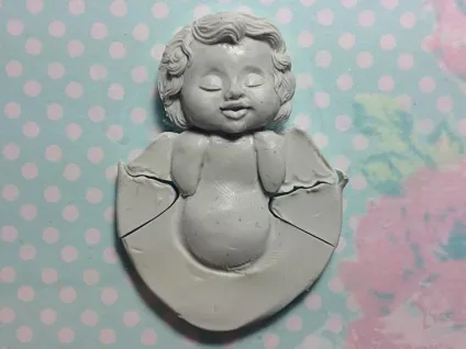 Ліпимо милого хлопчика-ангела - ярмарок майстрів - ручна робота, handmade (брошка) Ліпимо милого хлопчика-ангела - ярмарок майстрів - ручна робота, handmade