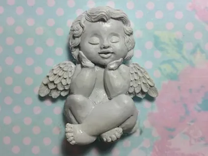 Ліпимо милого хлопчика-ангела - ярмарок майстрів - ручна робота, handmade (брелок) Ліпимо милого хлопчика-ангела - ярмарок майстрів - ручна робота, handmade
