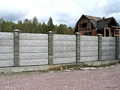 Монтаж бетонного паркану форми, як встановити парканні плити (бетонного) Монтаж бетонного паркану форми, як встановити парканні плити