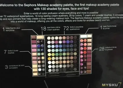 Набір косметики sephora makeup academy palette (makeup) Набір косметики sephora makeup academy palette