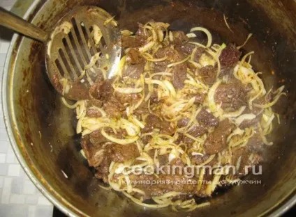 М'ясо смажене з картоплею і овочами - кулінарія для чоловіків (м'ясо) М'ясо смажене з картоплею і овочами - кулінарія для чоловіків