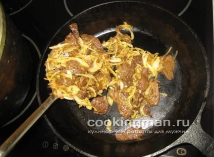 М'ясо смажене з картоплею і овочами - кулінарія для чоловіків (м'ясо) М'ясо смажене з картоплею і овочами - кулінарія для чоловіків