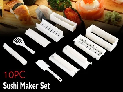 Набір для приготування і нарізки суші ролів sushi maker set 10 предметів - раді вас бачити! (Набір) Набір для приготування і нарізки суші ролів sushi maker set 10 предметів - раді вас бачити!