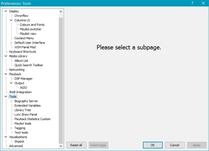 Налаштування foobar2000