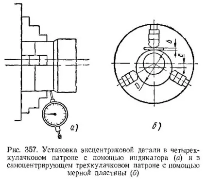 Обробка ексцентрикових деталей