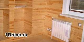 Обшивка зрубу вагонкою і гіпсокартоном особливості роботи, властивості матеріалів (вагонкою) Обшивка зрубу вагонкою і гіпсокартоном особливості роботи, властивості матеріалів