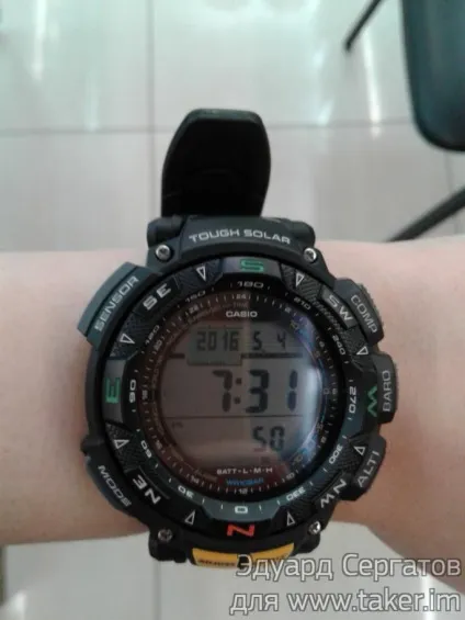 Огляд наручних годинників casio protrek prg-240 (protrek) Огляд наручних годинників casio protrek prg-240