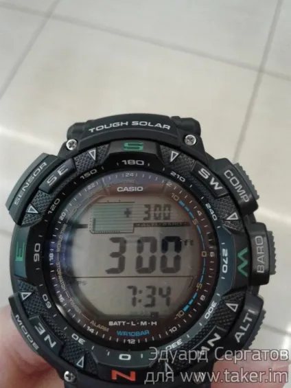 Огляд наручних годинників casio protrek prg-240 (Схід захід сонця) Огляд наручних годинників casio protrek prg-240