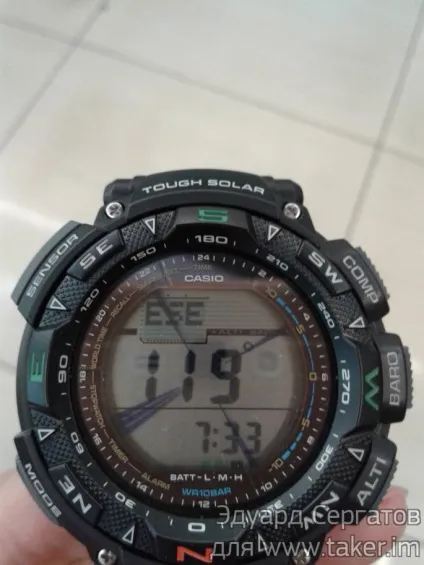 Огляд наручних годинників casio protrek prg-240 (protrek) Огляд наручних годинників casio protrek prg-240