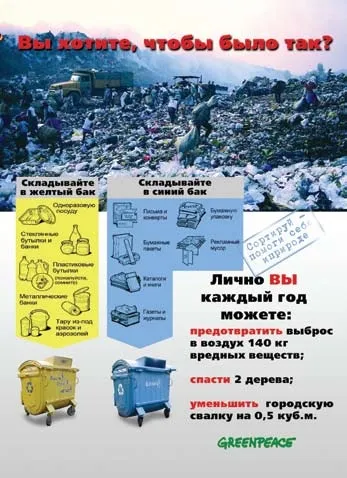 Організація селективного збору відходів (відходів місця сортування) Організація селективного збору відходів