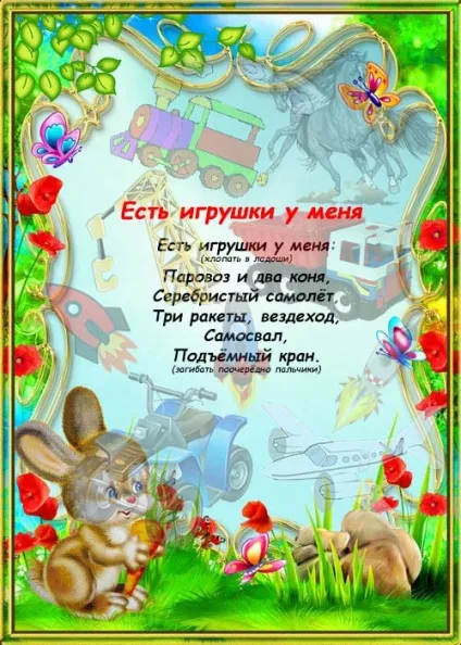 Пальчикові потішки для маленьких в картинках (пальчикові ігри для дітей) Пальчикові потішки для маленьких в картинках