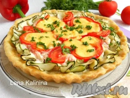 Пиріг з пісочного тіста з куркою і овочами - рецепт з фото (пиріг) Пиріг з пісочного тіста з куркою і овочами - рецепт з фото