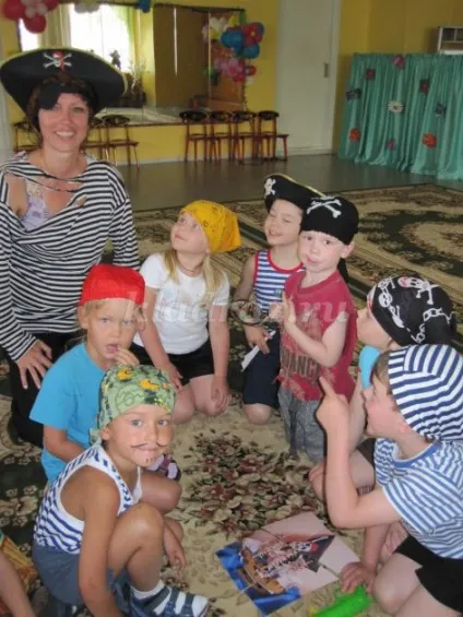 Піратська вечірка для дитячого саду (дітей) Піратська вечірка для дитячого садка