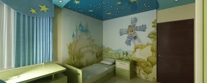 Стелі в дитячій кімнаті фото, види, приклади, плюси і мінуси (стелі) Стелі в дитячій кімнаті фото, види, приклади, плюси і мінуси