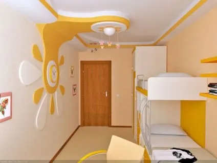 Стелі в дитячій кімнаті фото, види, приклади, плюси і мінуси (стелі) Стелі в дитячій кімнаті фото, види, приклади, плюси і мінуси