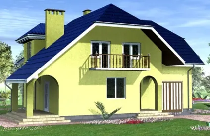 Проектування і безкоштовні креслення будинку з мансардою (креслення) Проектування і безкоштовні креслення будинку з мансардою