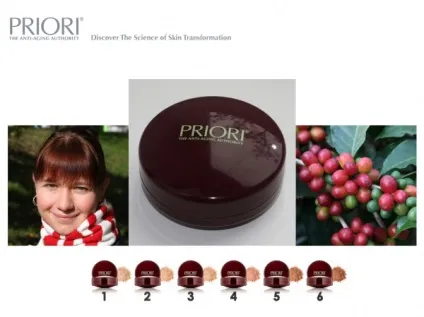 Priori coffeeberry perfecting foundation або мінеральна пудра priori the anti-aging authority # 2