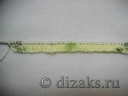 Прості мітенки двома спицями перловим візерунком, dizаks дизайн - аксесуари