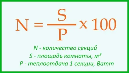 Розрахунок секцій біметалевих радіаторів опалення за площею (опалення) Розрахунок секцій біметалевих радіаторів опалення по площі