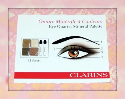 Clarins чотирьохкольорові мінеральні тіні для повік ombre min - rale 4 couleurs, №11 forest (мінеральні) Clarins чотирьохкольорові мінеральні тіні для повік ombre min - rale 4 couleurs, №11 forest