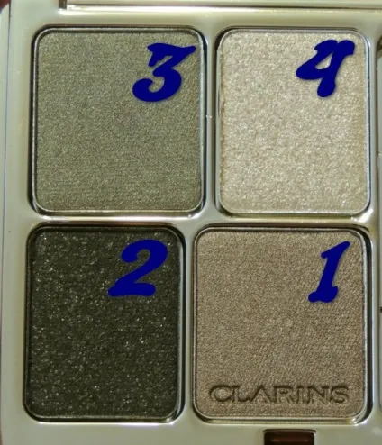Clarins чотирьохкольорові мінеральні тіні для повік ombre min - rale 4 couleurs, №11 forest (ombre) Clarins чотирьохкольорові мінеральні тіні для повік ombre min - rale 4 couleurs, №11 forest