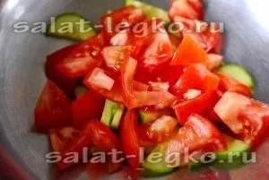 Салат з квасолі з помідорами і огірками (огірками) Салат з квасолі з помідорами і огірками