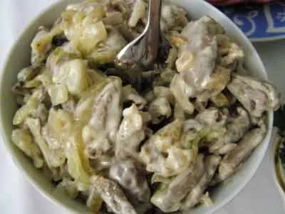 Салат з серця курячого з різними рецептами (відварити підсоленій воді) Салат з серця курячого з різними рецептами