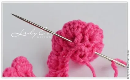 Розочка гачком - ярмарок майстрів - ручна робота, handmade