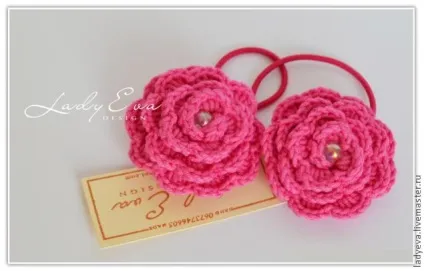 Розочка гачком - ярмарок майстрів - ручна робота, handmade